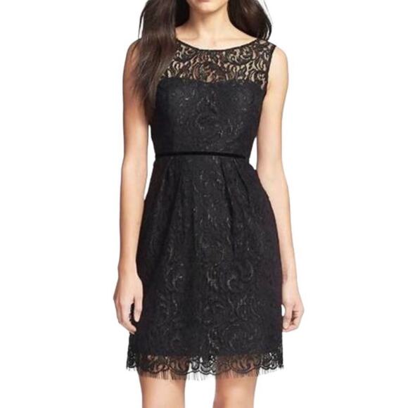 Jenny Yoo Harlow Metallic Black Lace Dress - Picture 3 of 9